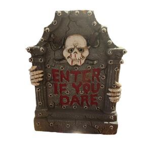 T1 Halloween Spooky RIP Gravestone Tombstone Skeleton Lights Up